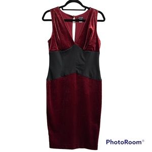 Venus Burgundy Velvet Dress Size 8